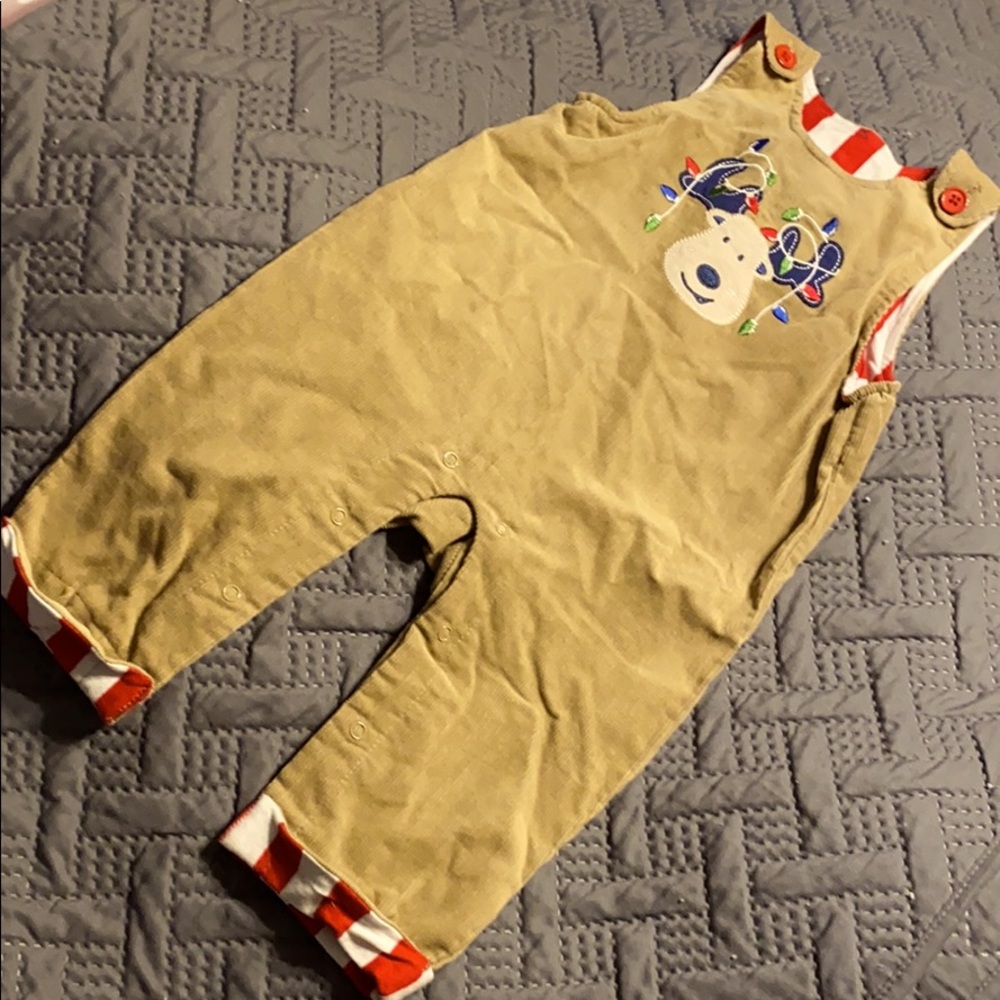 6/9m nursery rhyme Christmas deer overall